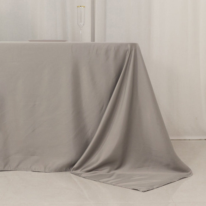 90" x 156" Lamour Satin Rectangular Tablecloth