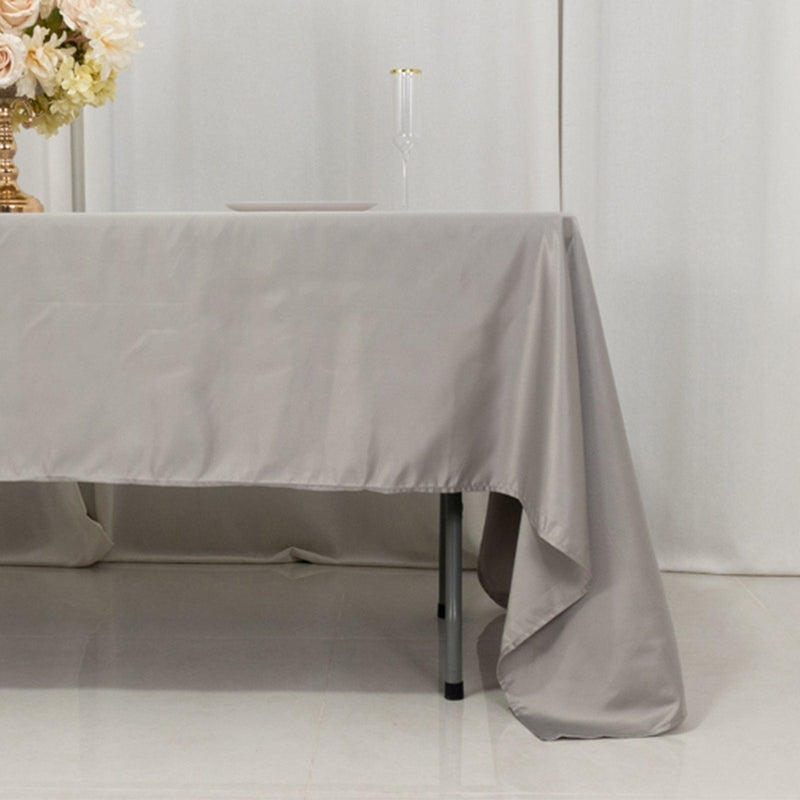 60" x 126" Lamour Satin Rectangular Tablecloth