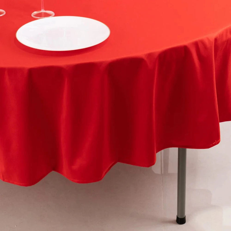 90" Premium Scuba Round Tablecloth