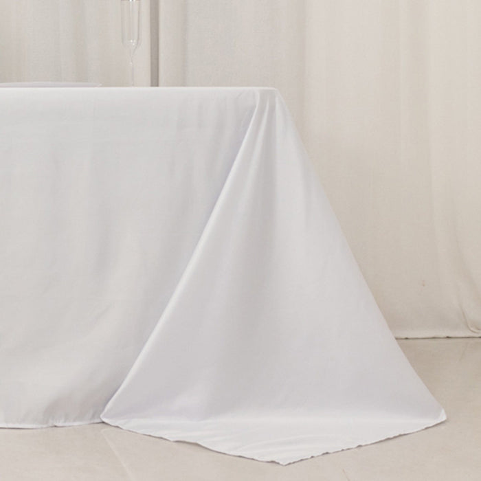 90" x 156" Lamour Satin Rectangular Tablecloth