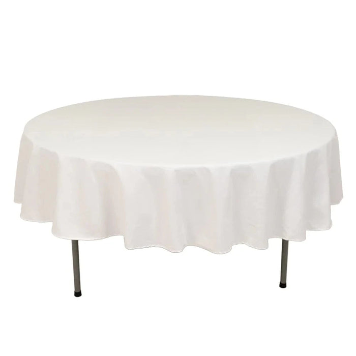 90" Cotton Blend Round Tablecloth for Weddings and Events