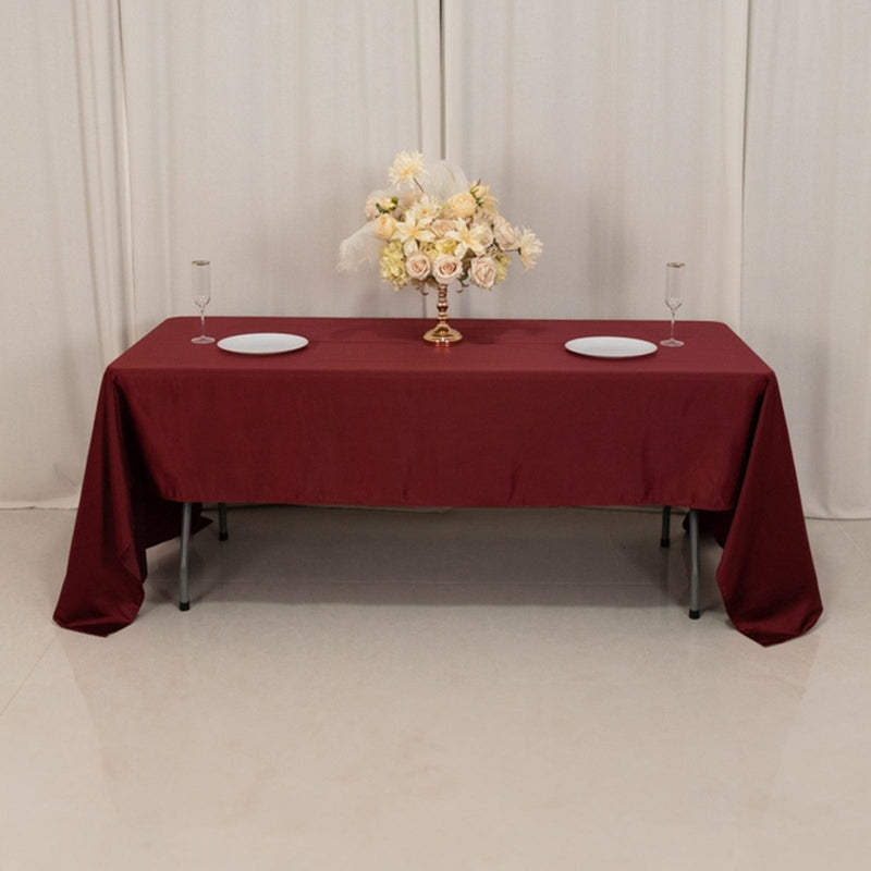 60" x 126" Lamour Satin Rectangular Tablecloth