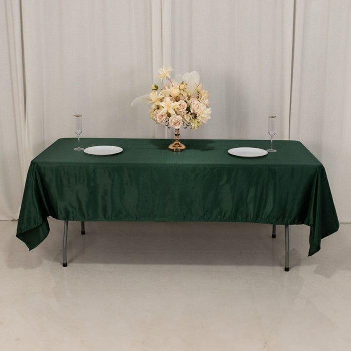 60" x 102" Lamour Satin Rectangular Tablecloth