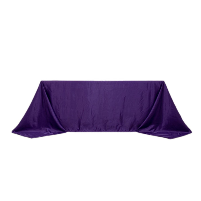 90" x 132" Lamour Satin Rectangular Tablecloth