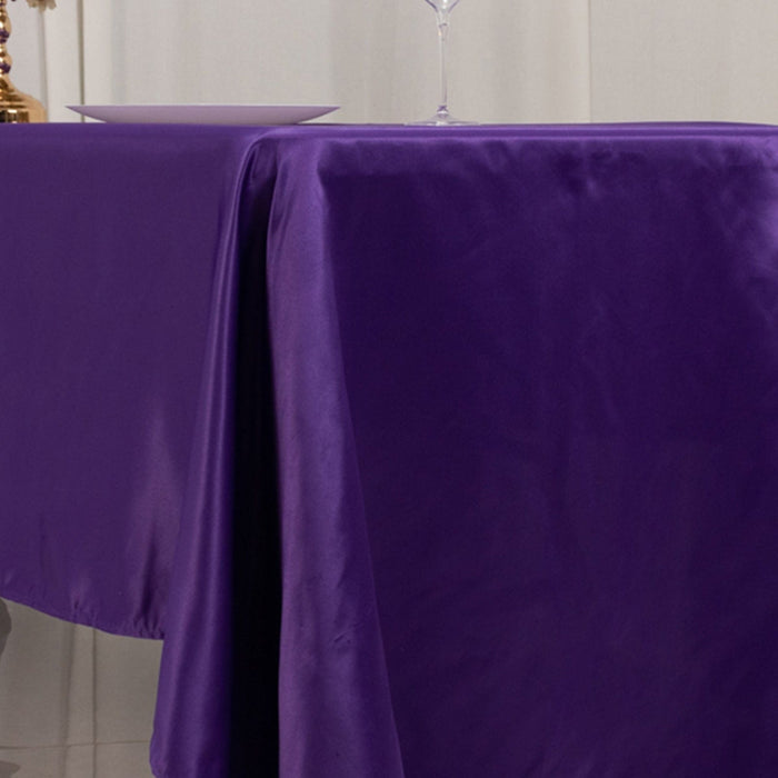 60" x 126" Lamour Satin Rectangular Tablecloth