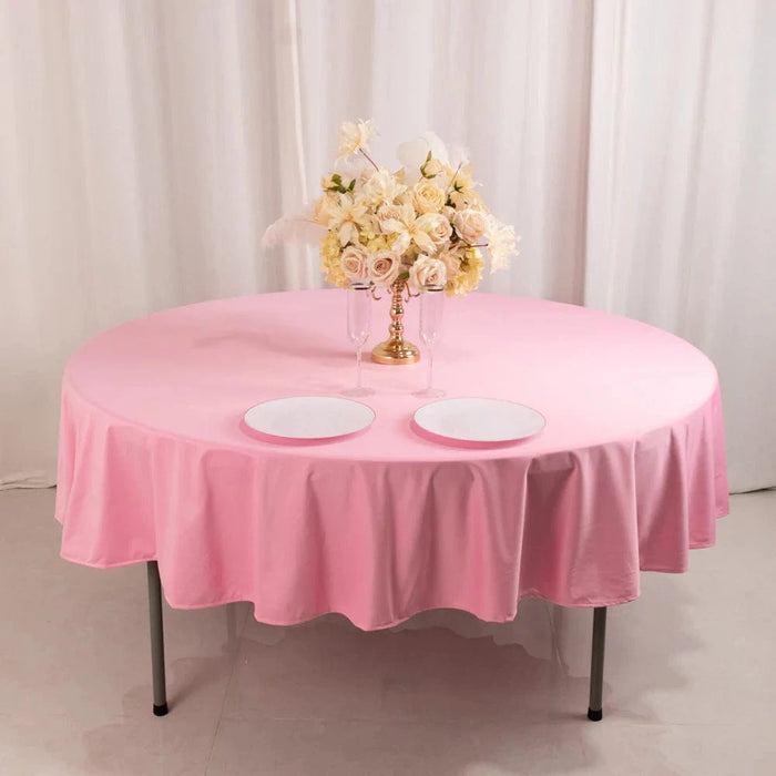 90" Premium Scuba Round Tablecloth