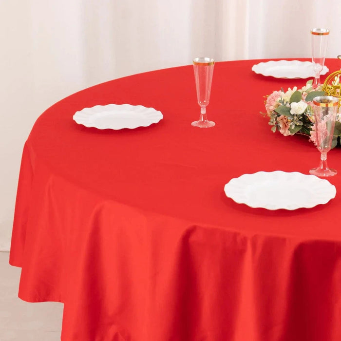 90" Premium Scuba Round Tablecloth