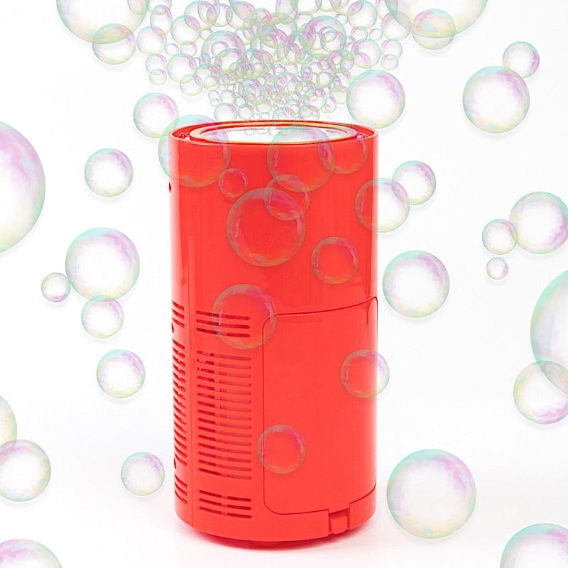 Fireworks Bubble Machine with Dazzling RGB LED Lights - Red BUBB_PUMP02