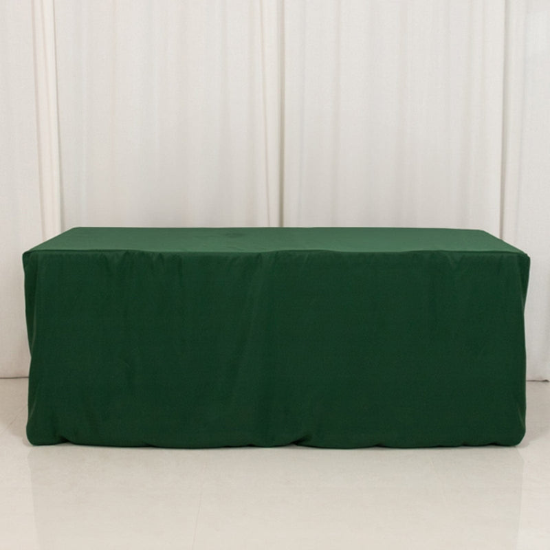 6 ft Fitted Polyester Tablecloth 72" x 30" x 30"