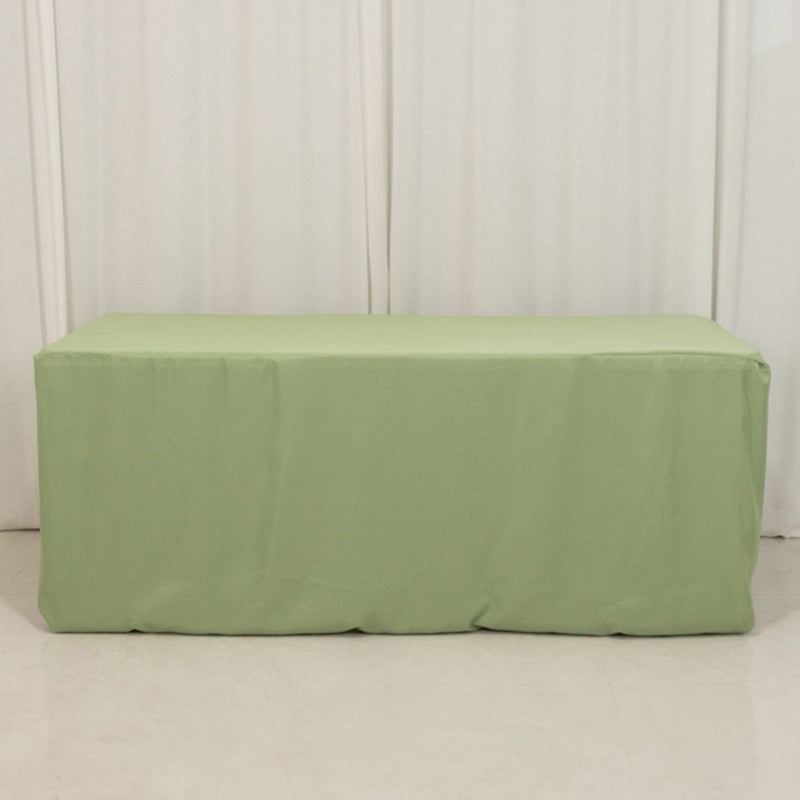 6 ft Fitted Polyester Tablecloth 72" x 30" x 30"