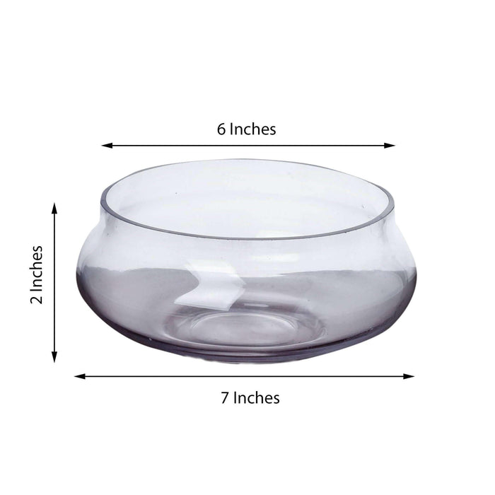 Floating Candle Holder Glass Bowl