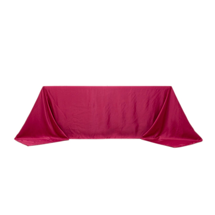 90" x 132" Lamour Satin Rectangular Tablecloth