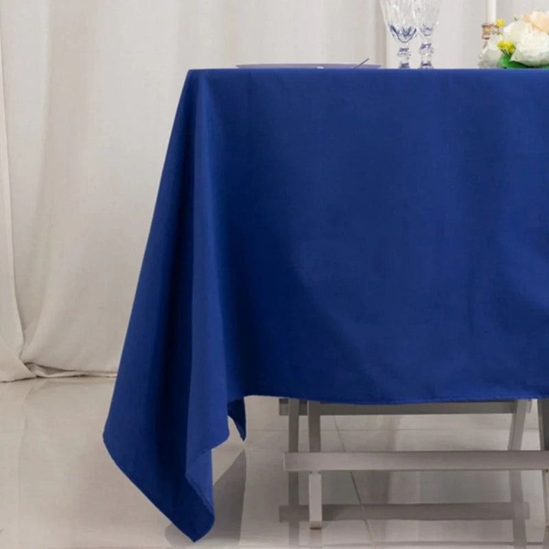 70" Cotton Blend Square Tablecloth for Weddings and Events