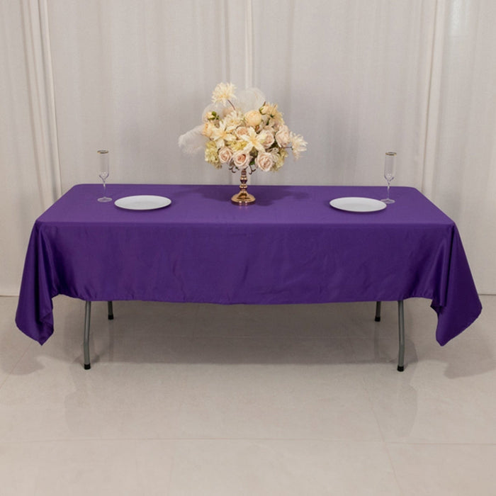 60" x 102" Lamour Satin Rectangular Tablecloth