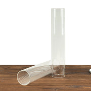 Glass Pillar Hurricane Candle Shades - Clear
