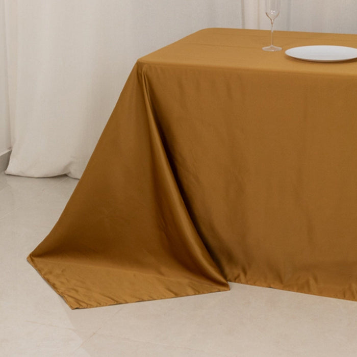 90" x 156" Lamour Satin Rectangular Tablecloth