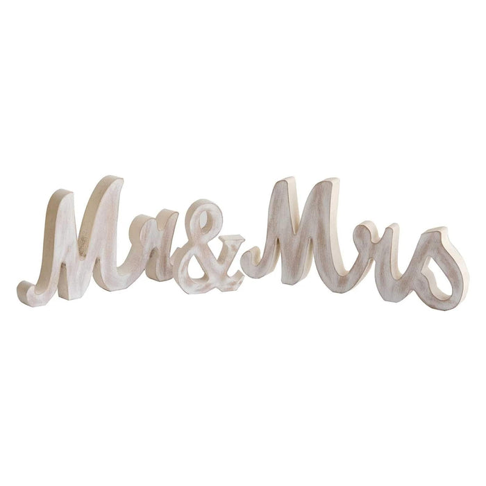 Glittered Wooden Mr & Mrs Freestanding Wedding Table Display Signs