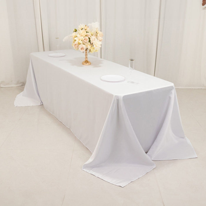 90" x 156" Lamour Satin Rectangular Tablecloth