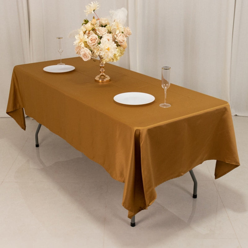 60" x 102" Lamour Satin Rectangular Tablecloth