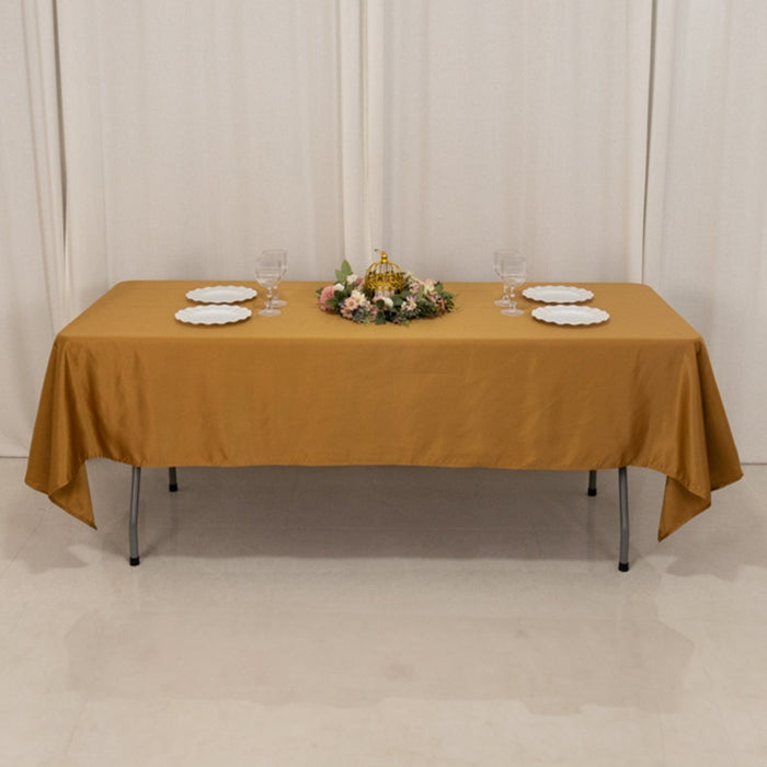 60" x 102" Lamour Satin Rectangular Tablecloth