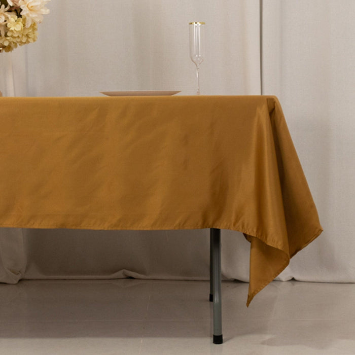60" x 102" Lamour Satin Rectangular Tablecloth