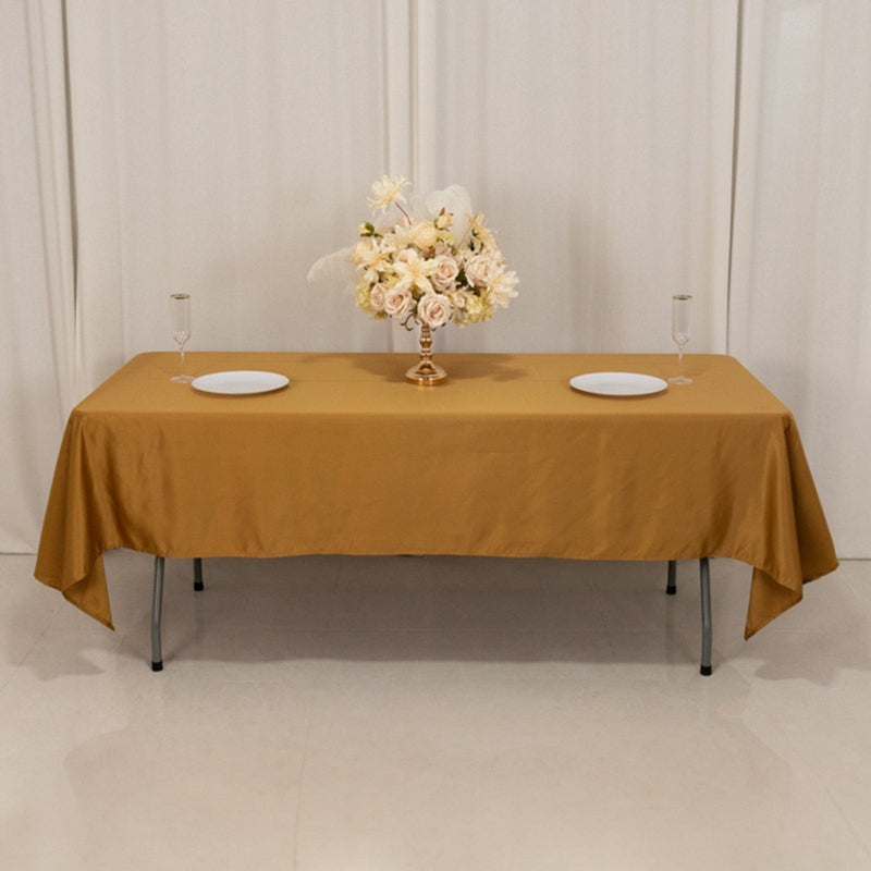 60" x 102" Lamour Satin Rectangular Tablecloth