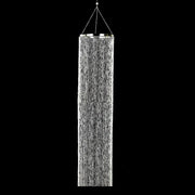 Hanging Beaded Crystal Column Chandelier - Clear