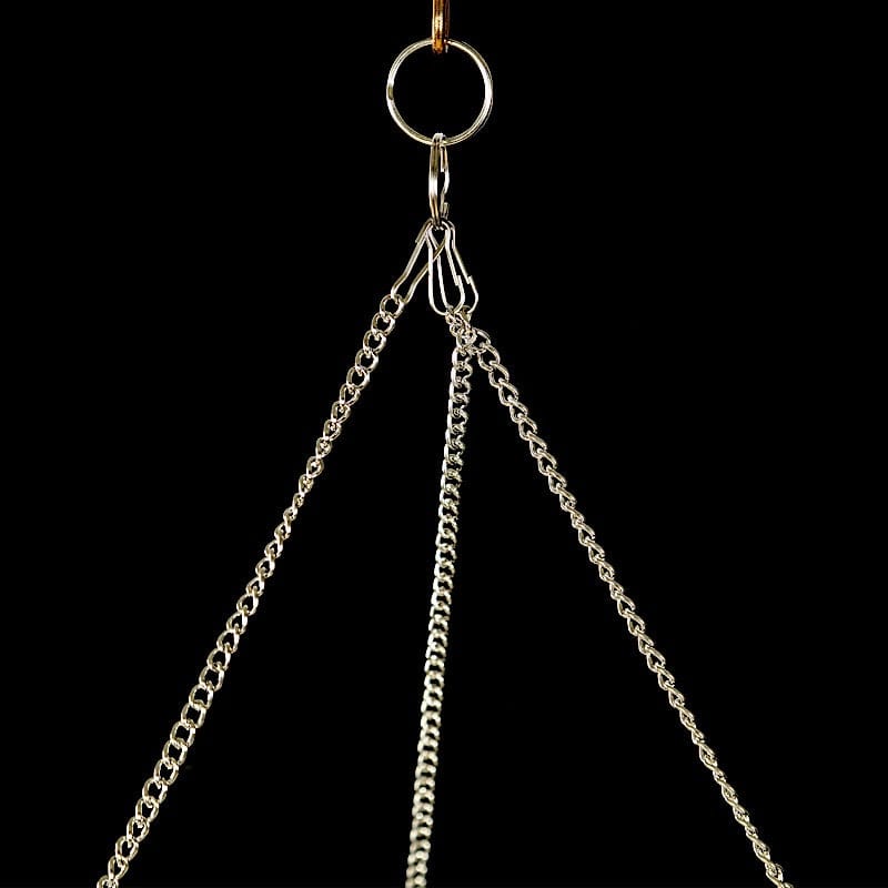 Hanging Beaded Crystal Column Chandelier - Clear