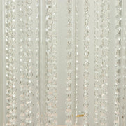 Heavy Duty Acrylic Flower Pedestal Vase with Hanging Crystal Beads