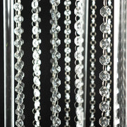 Heavy Duty Acrylic Flower Pedestal Vase with Hanging Crystal Beads