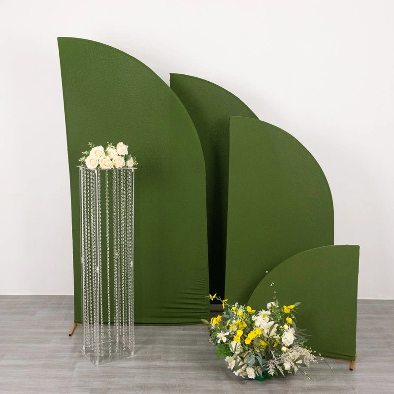 Heavy Duty Acrylic Flower Pedestal Vase with Hanging Crystal Beads