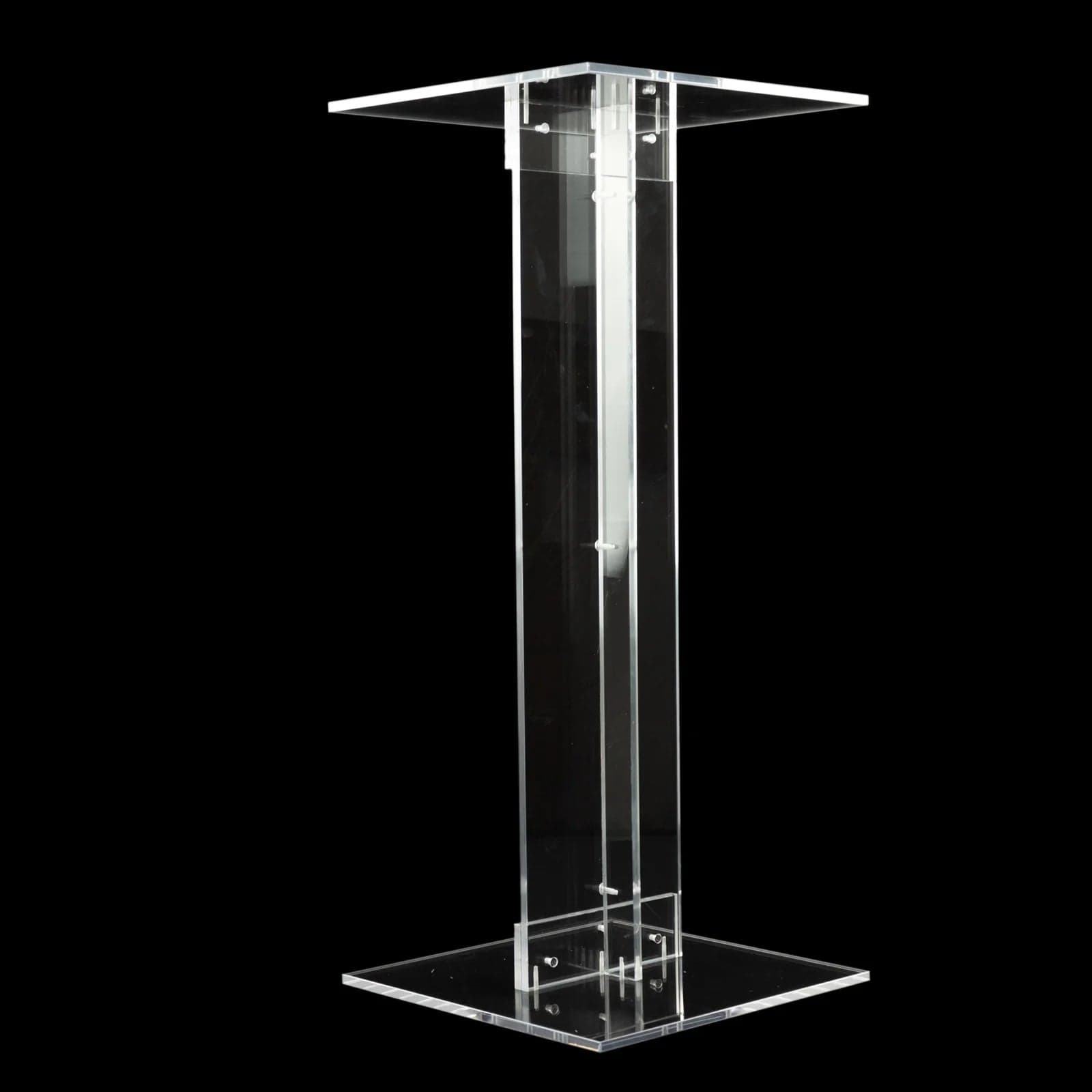 Heavy Duty Acrylic Wedding Display Stand with Square Bases