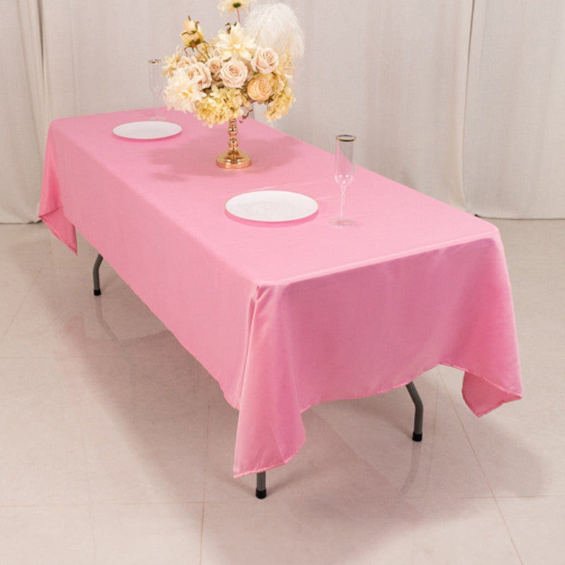 60" x 102" Lamour Satin Rectangular Tablecloth