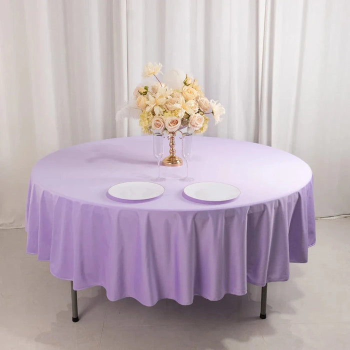 90" Premium Scuba Round Tablecloth