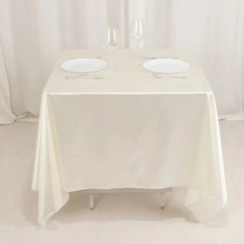 70" x 70" Scuba Polyester Square Tablecloth Wedding Table Linens