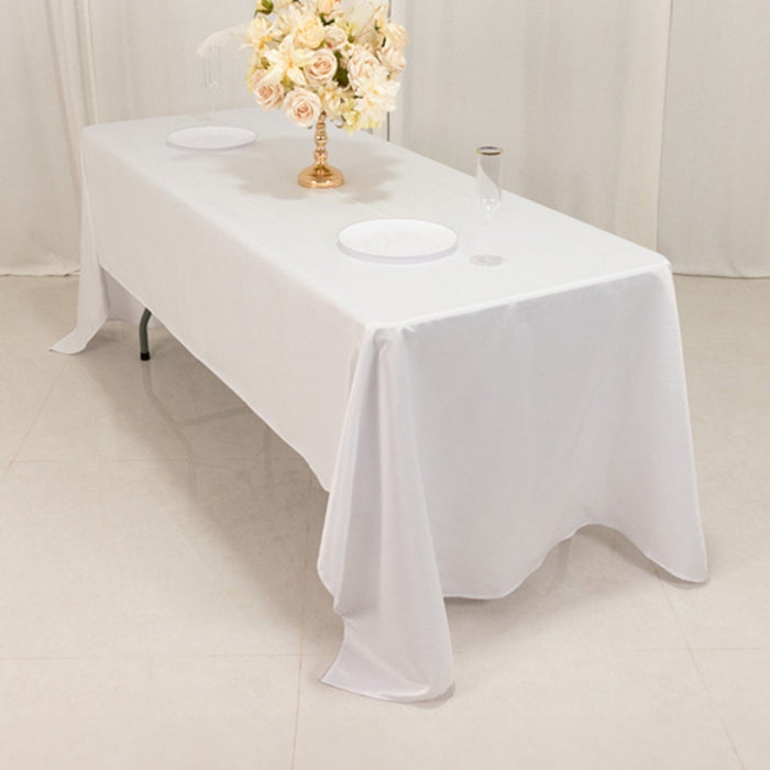 60" x 126" Lamour Satin Rectangular Tablecloth