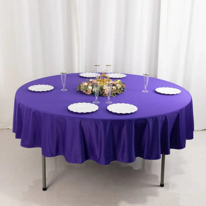 90" Premium Scuba Round Tablecloth