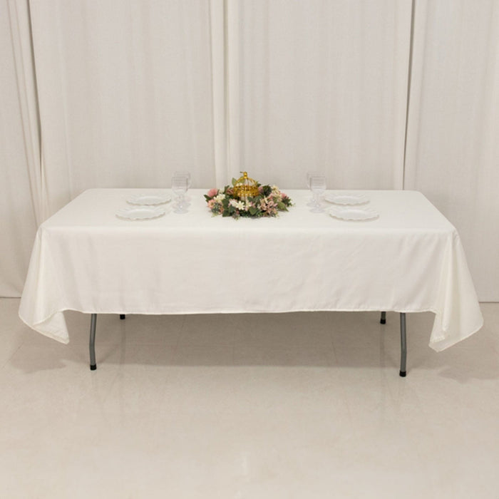 60" x 102" Lamour Satin Rectangular Tablecloth