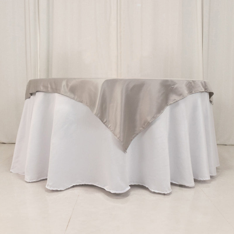 54" x 54" Lamour Satin Square Tablecloth Wedding Party Table Linens