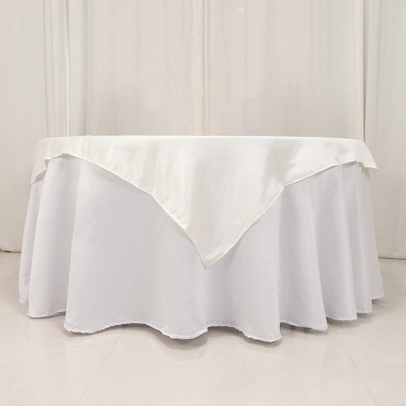 54" x 54" Lamour Satin Square Tablecloth Wedding Party Table Linens