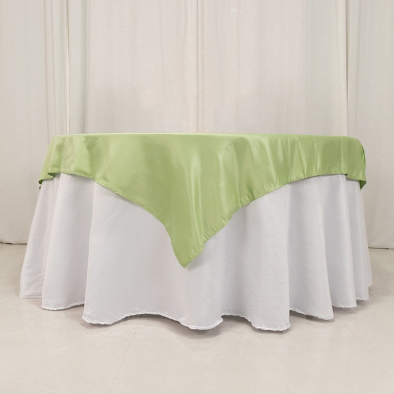 54" x 54" Lamour Satin Square Tablecloth Wedding Party Table Linens