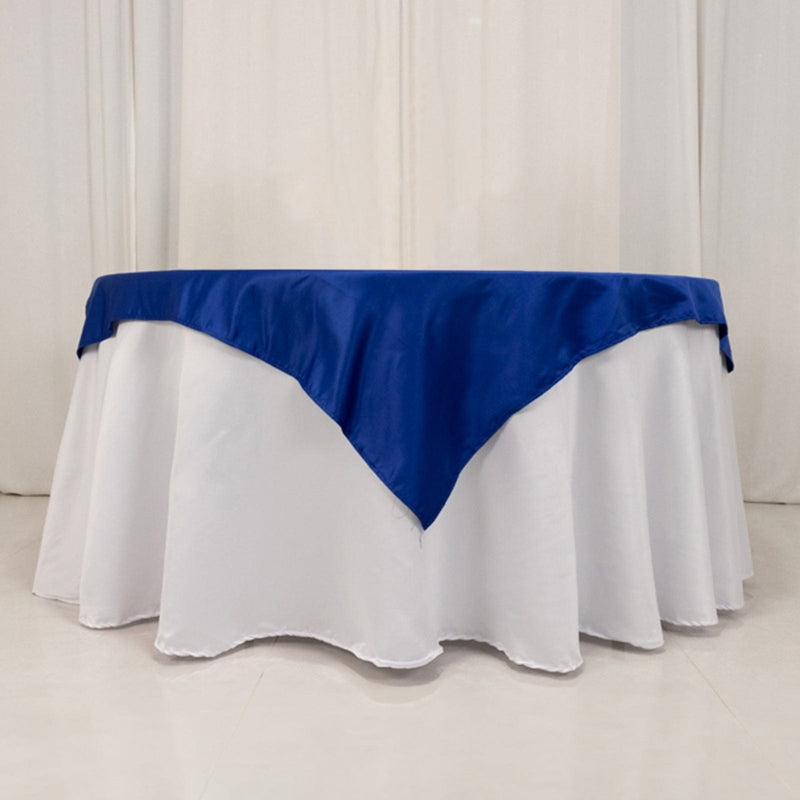 54" x 54" Lamour Satin Square Tablecloth Wedding Party Table Linens