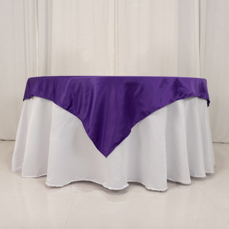 54" x 54" Lamour Satin Square Tablecloth Wedding Party Table Linens