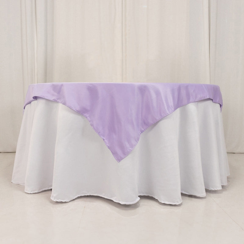 54" x 54" Lamour Satin Square Tablecloth Wedding Party Table Linens