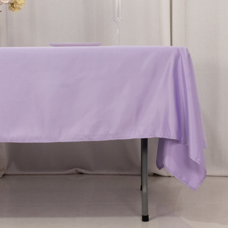 60" x 102" Lamour Satin Rectangular Tablecloth
