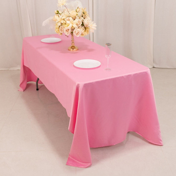 60" x 126" Lamour Satin Rectangular Tablecloth