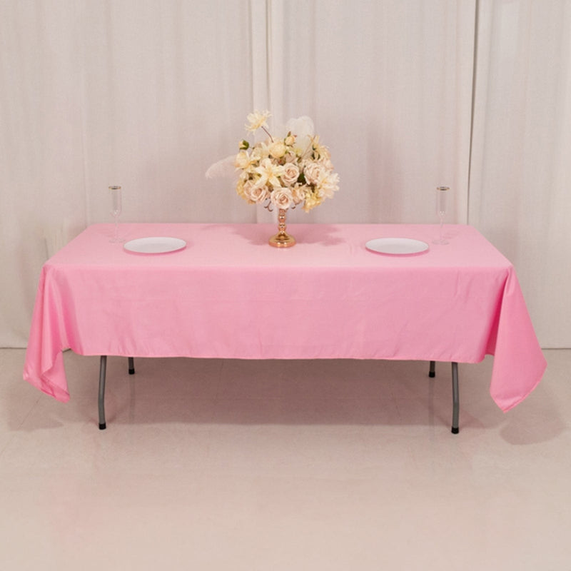 60" x 102" Lamour Satin Rectangular Tablecloth