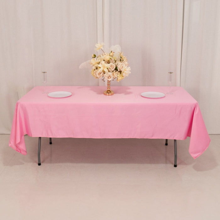 60" x 102" Lamour Satin Rectangular Tablecloth