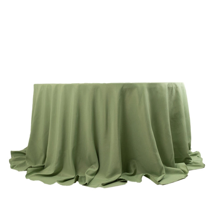 132" Premium Polyester Round Tablecloth Wedding Party Table Linens