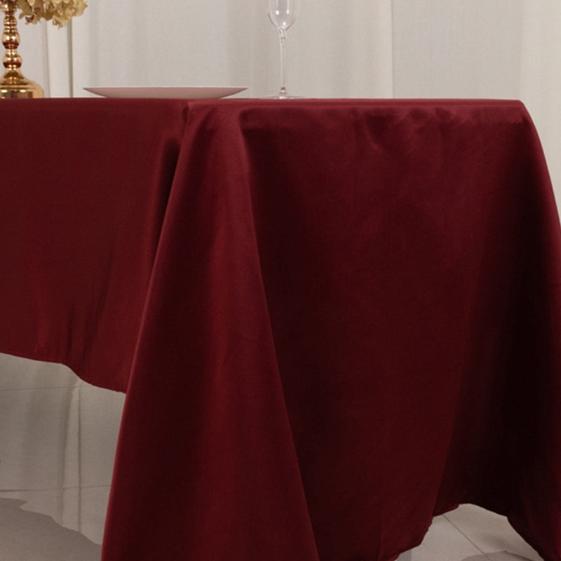 60" x 126" Lamour Satin Rectangular Tablecloth